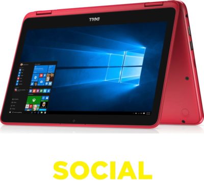 DELL  Inspiron 11 3000 11.6  Touchscreen 2 in 1 - Red